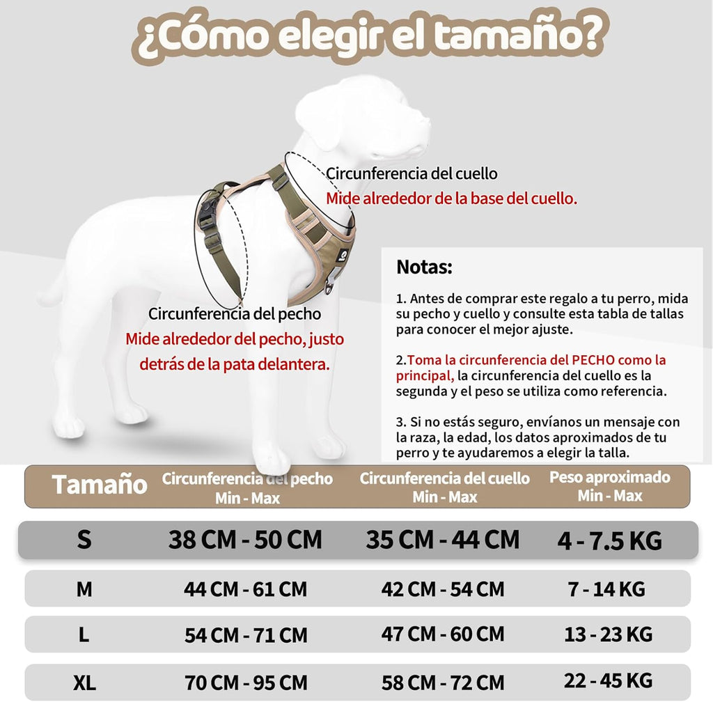 MESVIER Arnés para Perro Chico Mediano Grande con Correa 1.5m, Pechera para Perro Ajustable Reflectante Transpirable, Arneses para Perros Sin Tirones para Caminar Viajar Entrenar Perros Accesorios