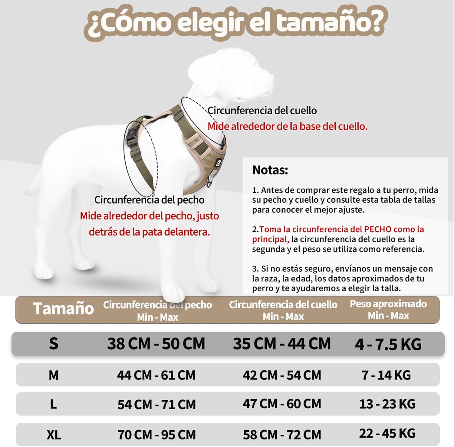 MESVIER Arnés para Perro Chico Mediano Grande con Correa 1.5m, Pechera para Perro Ajustable Reflectante Transpirable, Arneses para Perros Sin Tirones para Caminar Viajar Entrenar Perros Accesorios